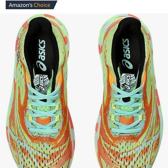 ASICS Vibrant Athletic Sneakers - Green and Orange - Picture 5 of 6